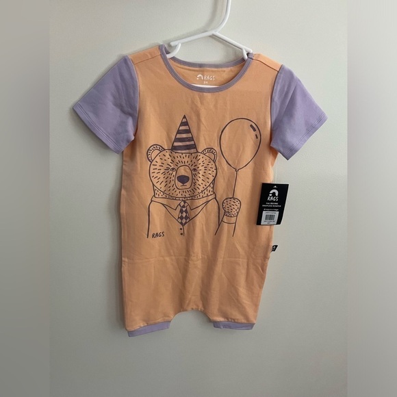 Rags to Raches Party Bear Rags Romper - Picture 9 of 9